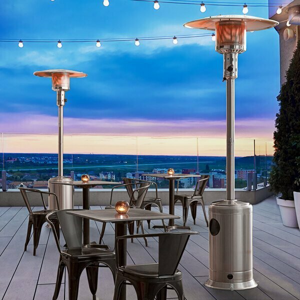 Backyard Pro Courtyard Series PH1SS Stainless Steel Portable Propane Outdoor Patio Heater 554PH1SS
